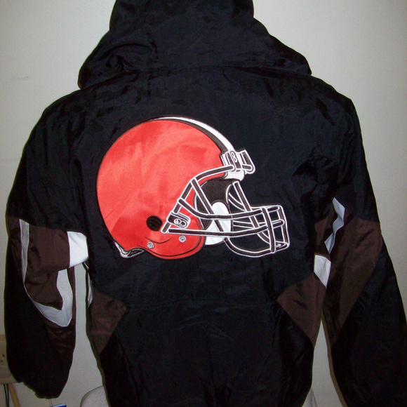 CLEVELAND BROWNS STARTER Half Zip Pull Over Jacket SMALL - Picture 3 of 8